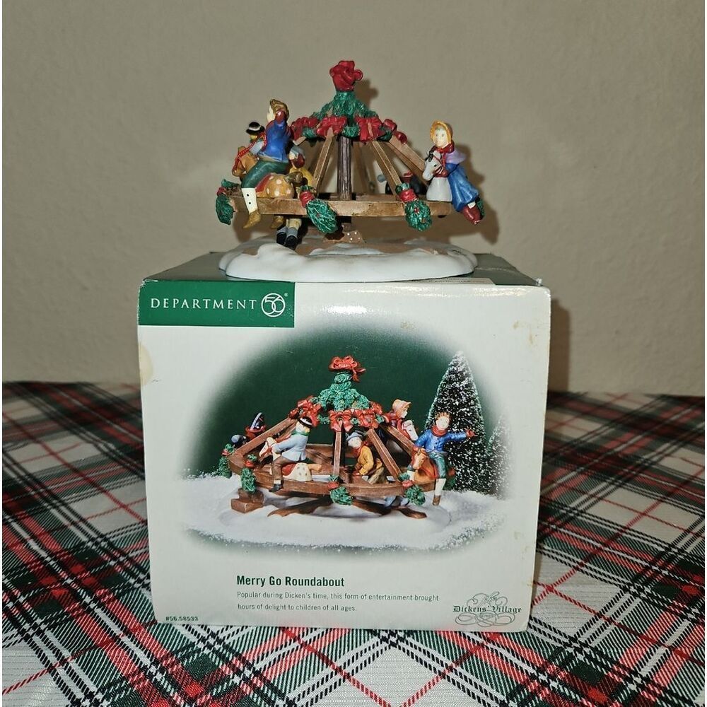Department 56 "Merry Go Roundabout" Dickens' Village Accessory Decor